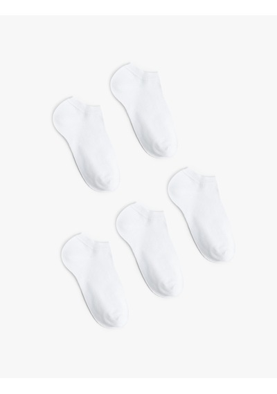 Koton 5'li Basic Patik Çorap Seti Beyaz 6sak80256aa
