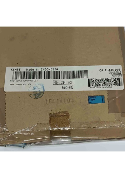 Phe450pd5220jr035cl2 22nf 1000v 22.5mm Polyester Kondansatör 30 Adet