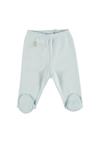 Bibaby Organik Pantolon Patikli Basic Nature Mavi-8058 Mavi