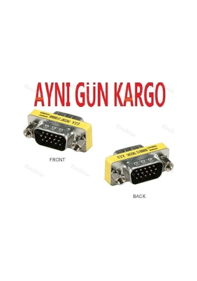 Vga Erkek Erkek Çevirici Dönüştürücü Adaptör 15Pin 4631A Adaptor