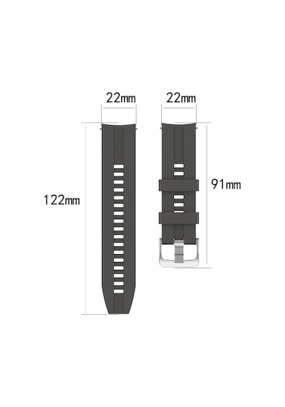 Huawei Watch Gt Gt2 Gt2E Gt2 Pro Gt3 46Mm Kordon Silikon Şerit Ko