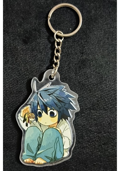 Owl Bag Death Note - L Lavliet Desenli Acrylic Anahtarlık Çanta Süsü Mıx
