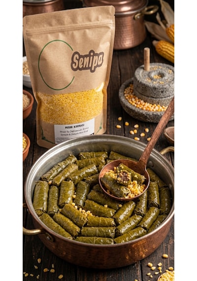 İnce Çekim Mısır Yarması 1 Kg - Sarmalık Dolmalık Rize Taş Değirmen