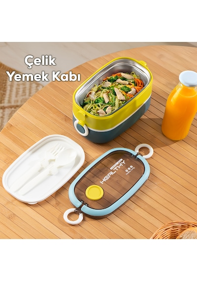 Porsima 66729 Stainless Steel Vakumlu Lunch Box Sefer Tası 1300 ML