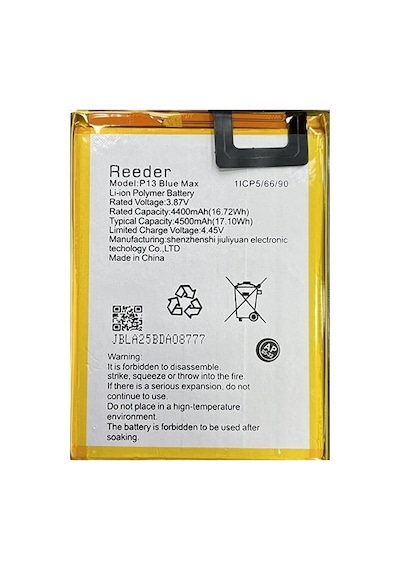 Reeder P13 Blue Max Uyumlu Batarya Pil