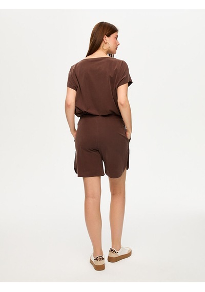 Tencelli Örme Comfort Şort S26srt010 Us26srt01030 Kahve