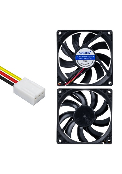 80x80x15mm 24 Volt 3 Pin Fırçasız Motor Dc Fan 80x80x15