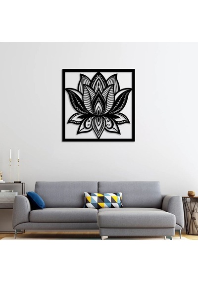 Barışın Simgesi: Lotus Çiçeği Metal Duvar Dekoru