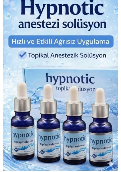 Hypnotic Acı Azaltıcı Kalıcı Makyaj Dövme Lazer Solüsyonu 20 Ml 4 Adet Şeffaf
