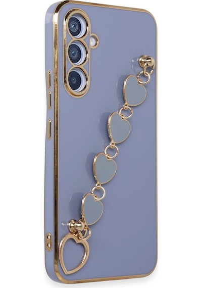 Gld-spt- Newface Samsung Uyumlu Galaxy A54 5g Kılıf Esila Silikon - Gri