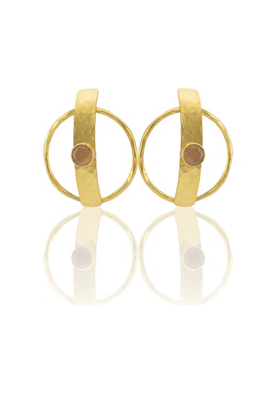 Kadir Jewellery 22 Ayar Altın Kaplama Vintage Küpe -el İşçiliği Ve Hipoalerjenik Küpe Turuncu 33909916