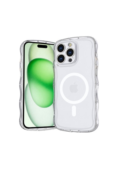 Joko Apple Uyumlu iPhone 14 Pro Max Vev Full Airbag Magsafe Kapak - Şeffaf Çok Renkli