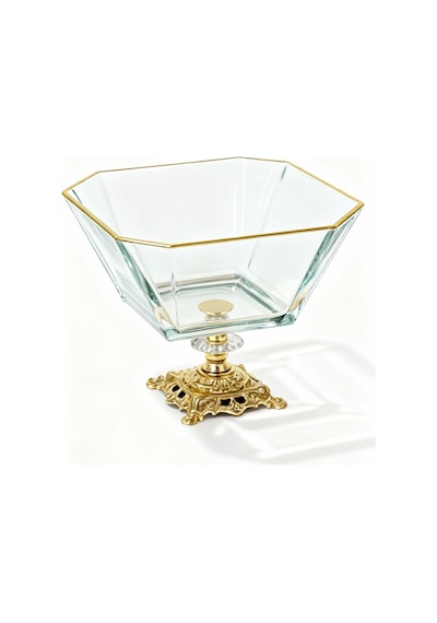 Elta Collection Assa Bazaar 10 Parça Gold Metal Ayaklı Sunum Seti Altın
