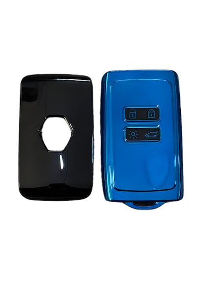 Autohan Keys Lüx Renault Anahtar Kılıfı, Clio E-tech, Austral, Megane 4, Talisman, Clio 5 İle Uyumlu, Mavi