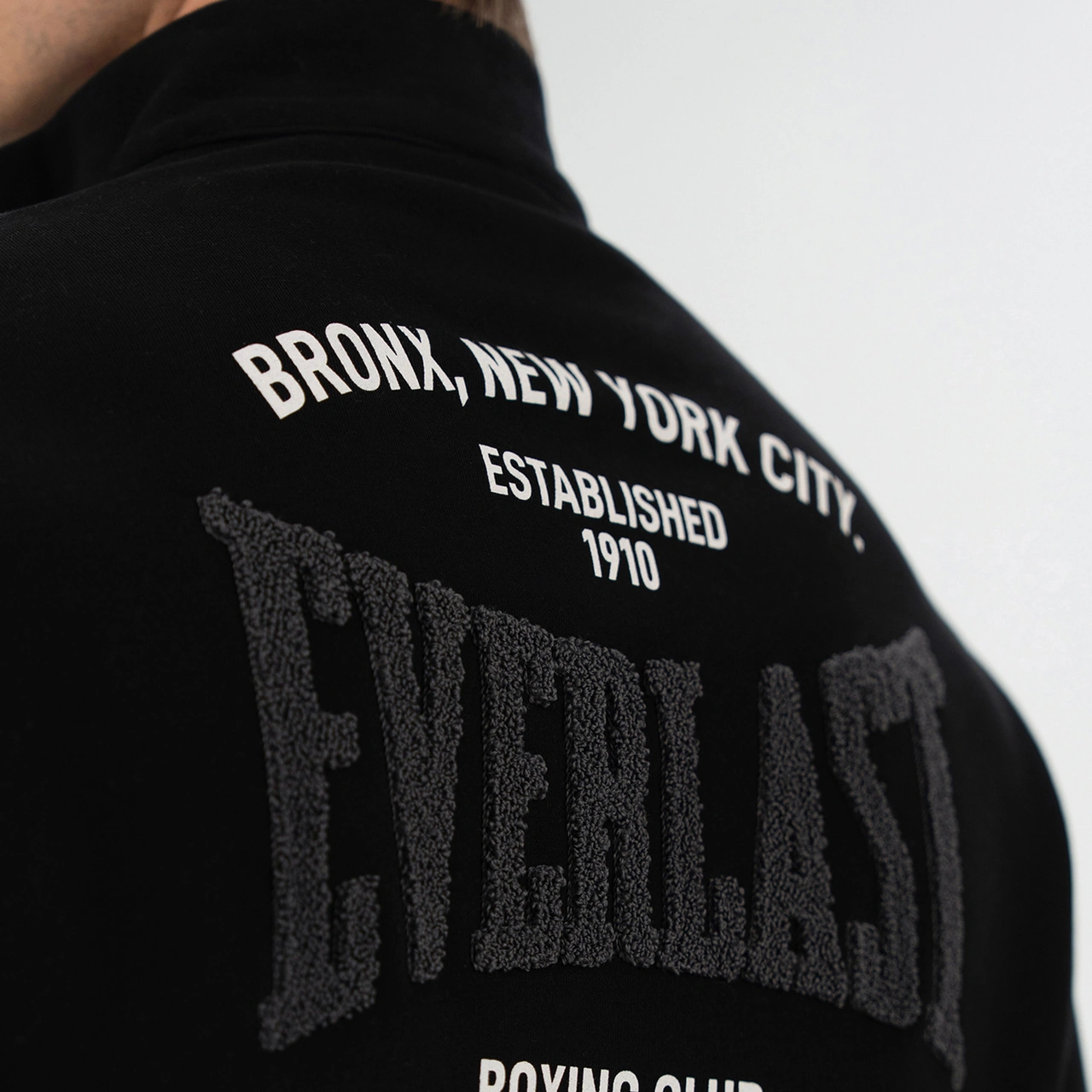 Everlast Bronx Nyc Yarım Fermuarlı Regular Erkek Siyah Sweatshirt Tm0104 Siyah