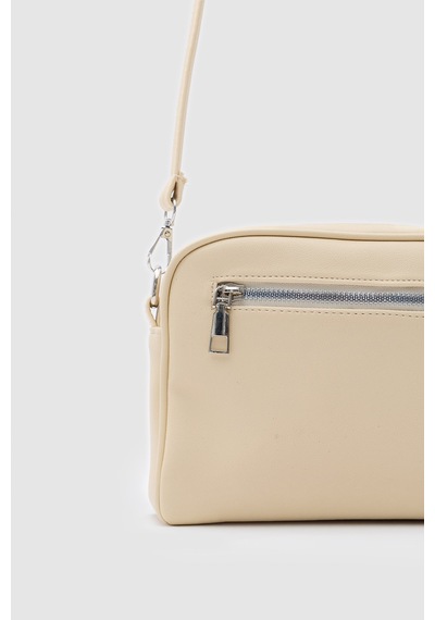 Shule Bags Suni Deri Kadın Çapraz Çanta Hana Butter Yellow Krem
