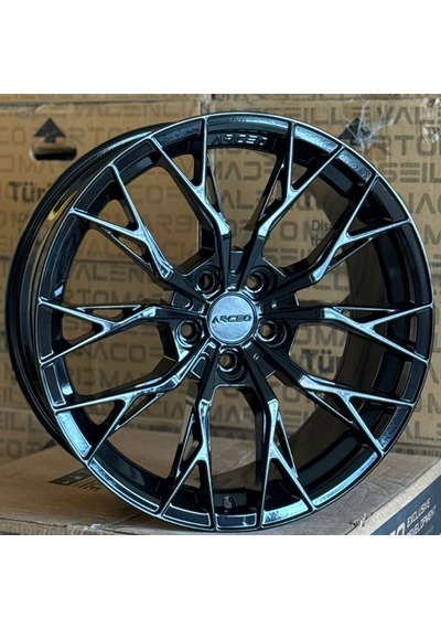 5 112 20 9.0 Et35 Ch66.6 Gloss Black Arceo Roma Jant