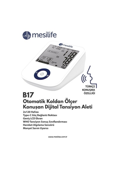 B17 Koldan Ölçer Konuşan Dijital Tansiyon Aleti