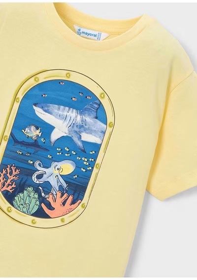 Mayoral Erkek Çocuk T-shirt 3079 Sarı