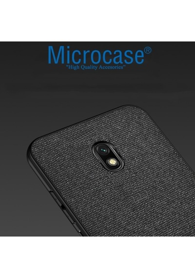 Microcase Xiaomi Redmi 8A Fabrik Serisi Kumas & Deri Desen Kilif 396598826