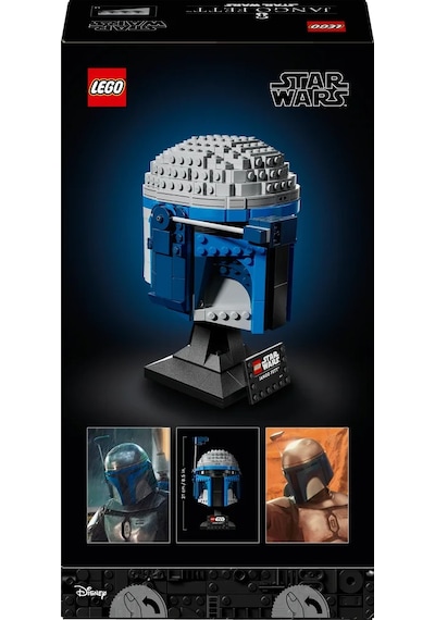 LEGO® Star Wars: Klonların Saldırısı Jango Fett™ Kaskı 75408 - Yetişkinler için İnşa Edilebilen Koleksiyonluk Model Yapım Seti (616 Parça)