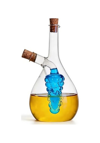 Mutfak Kutusu Tools Sirke Ve Yağ Şişesi, Biberlik Grape Cluster Çok Renkli