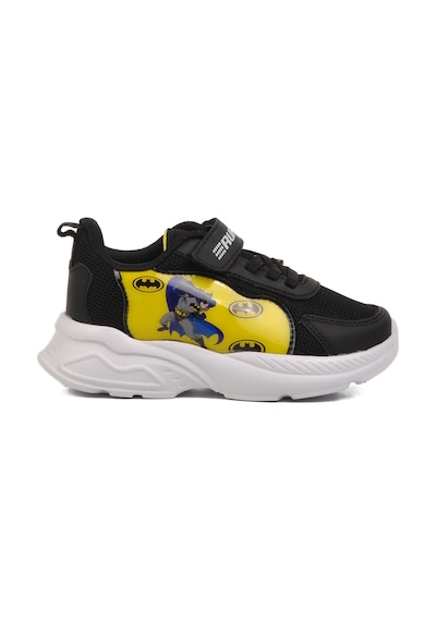 Siyah Sarı Fileli Cırtlı Unisex Çocuk Spor Ayakkabı Ruffon P Siyah-Sarı