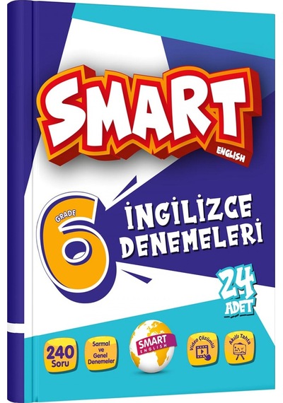 Smart English 6. Sınıf İngilizce Denemeleri 24 Adet