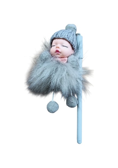 Unicus Uyuyan Bebek Tüylü Jel Tükenmez Kalem Md-029-gri Çok Renkli