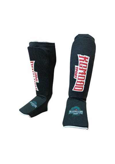 Komodo Sportkick Boks & Muay Thai Bez Kaval Ayaküstü Koruyucu Siyah