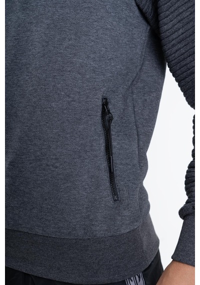 Maraton Sportswear Regular Erkek Kapşonlu Uzun Kol Basic Siyah Sweatshirt 21392-siyah Siyah