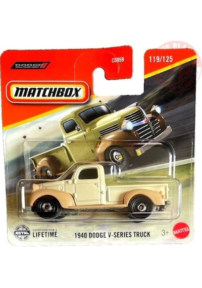 Mattel Matchbox 1940 Doge V-series Truck Araba C0859-jbr85 Çok Renkli