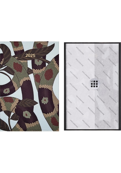 Moleskine Özel Seri Snake Leaves 12 Ay Haftalik Ajanda + Vegea Ma Çok Renkli