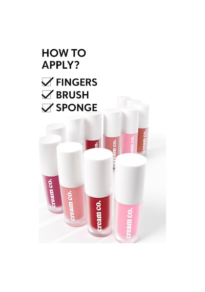 Allık Ruj Göz Farı Glow Tint Deep Red, Nemlendirici Makyaj, 501 Kırmızı, Hyaluronik Asit Peptit Çok Renkli
