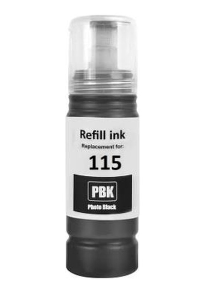 Epson T115pbk 70ml İle Uyumlu, Photo Siyah Mürekkep