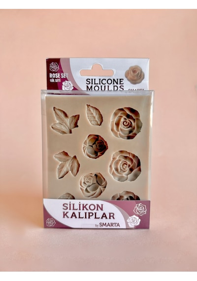 Smarta Silikon Epoksi Ve Polimer Kil Kalıbı Rose Set