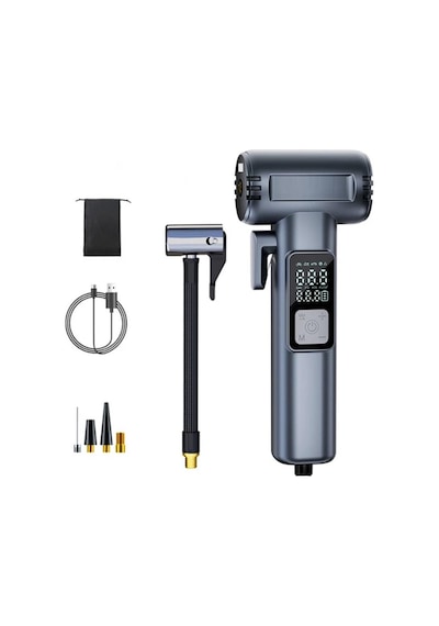 Zhltools St-5530 Dijital Şarjlı Araç Lastik Hava Şişirme Pompası Power Bank Penere Kırıcı