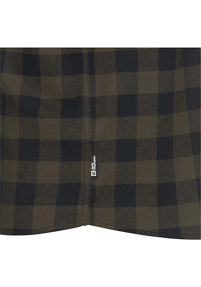 Jack Wolfskın Jack Wolfskin Lite Flannel Shirt Erkek Yeşil Gömlek T0328 Haki