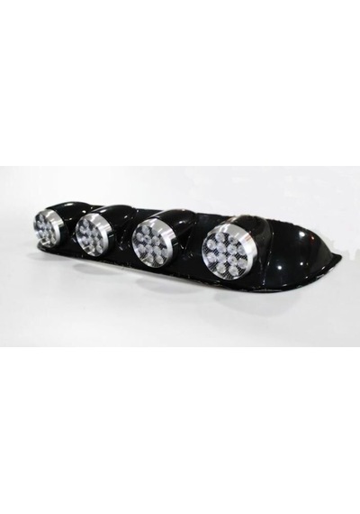 Off Road Tavan Sis Lambası Seti Yuvarlak 4lü Ledli Model Siyah İt