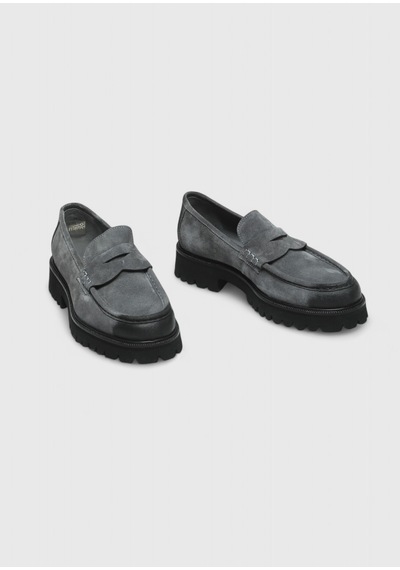 Ramsey Antrasit Süet Casual Loafer