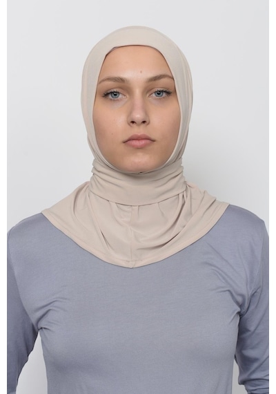 Altobeh Çıtçıtlı Hazır Eşarp Hijap Krem