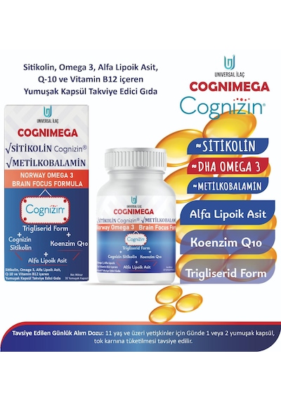 Cognimega 30 Adet Yumuşak Kapsül