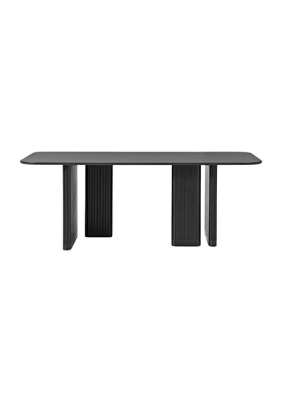 Nomada Ahşap Yemek Masası 95x180 Siyah