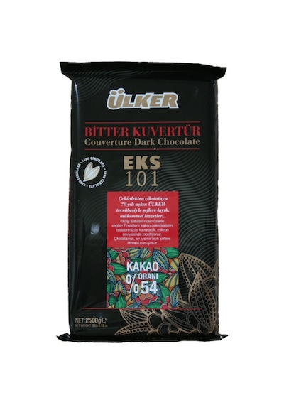 Ülker %54 Kakao Eks 101 Bitter Kuvertür Çikolata 2500 G
