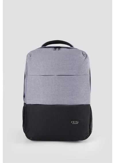 Ççs 51471 Unisex Laptop Bölmeli Çok Gözlü Seyahat Business Gri Sırt Çantası Gri