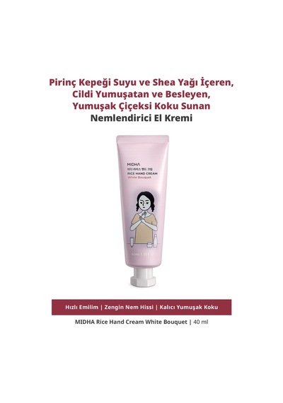 Midha Rice Hand Cream White Bouquet