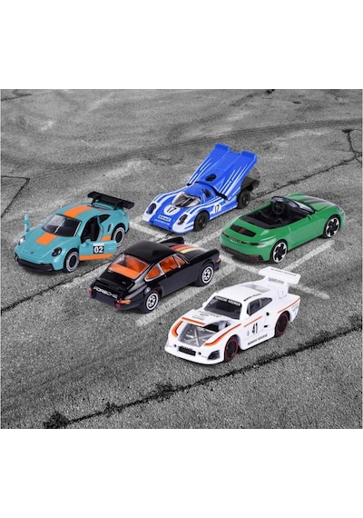 Majorette Porsche 5'li Araba Seti Versıon 2 Çok Renkli