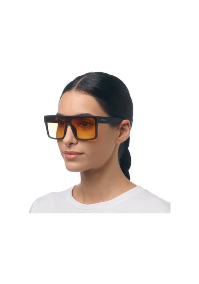 Okkia Tokyo Unisex Güneş Gözlüğü Siyah / Lens : Turuncu