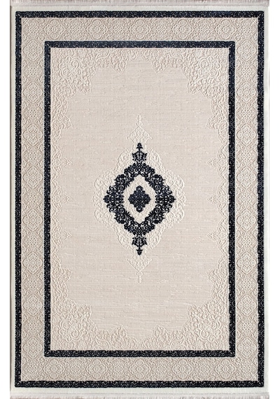 Artemis Halı Anetta 03319a Krem Mavi Makine Halısı