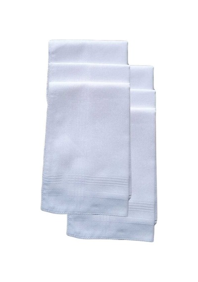 6 Lı El Cep Yaka Kumaş Mendil 36x36 Cm 100 Pamuklu Tm Beyaz Çok Renkli